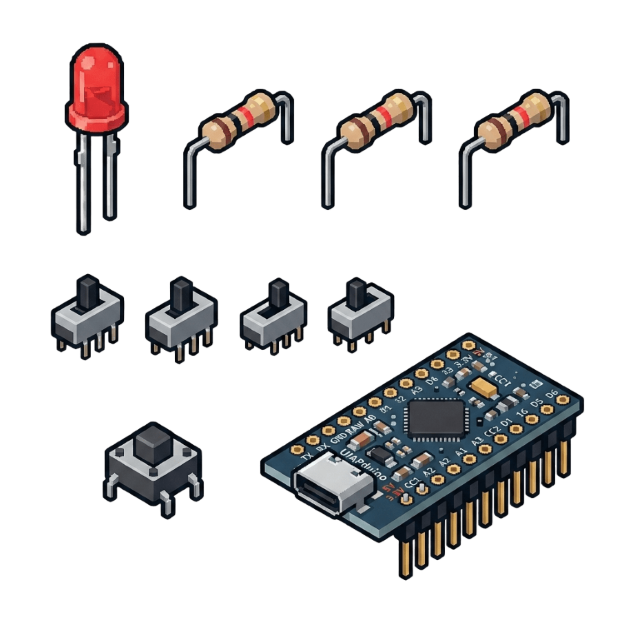 STAGE2の電子部品