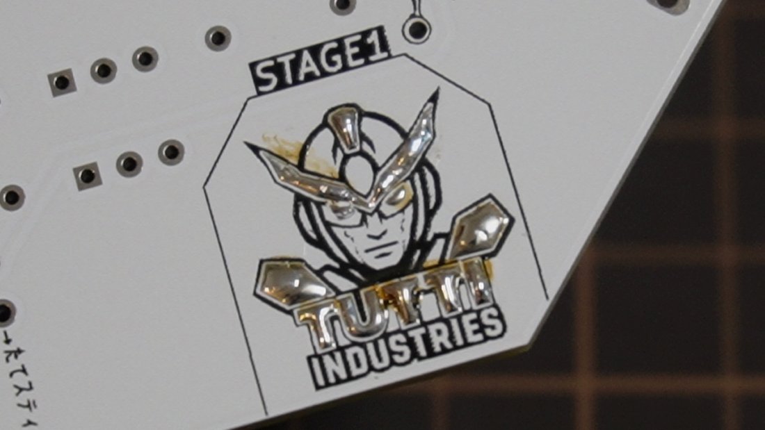 ハンダ付け後の練習エリア（STAGE1）